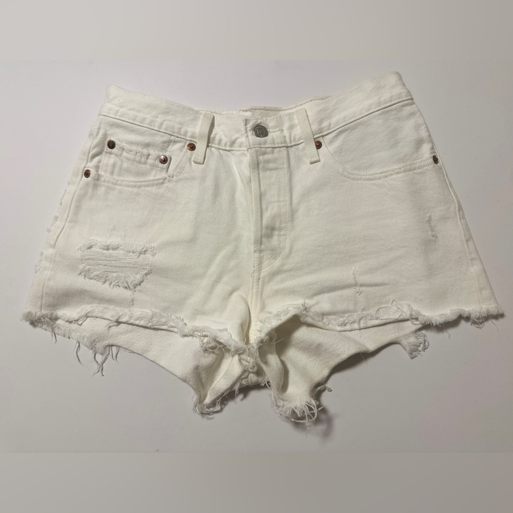 Levi's 501 Distressed Denim Shorts